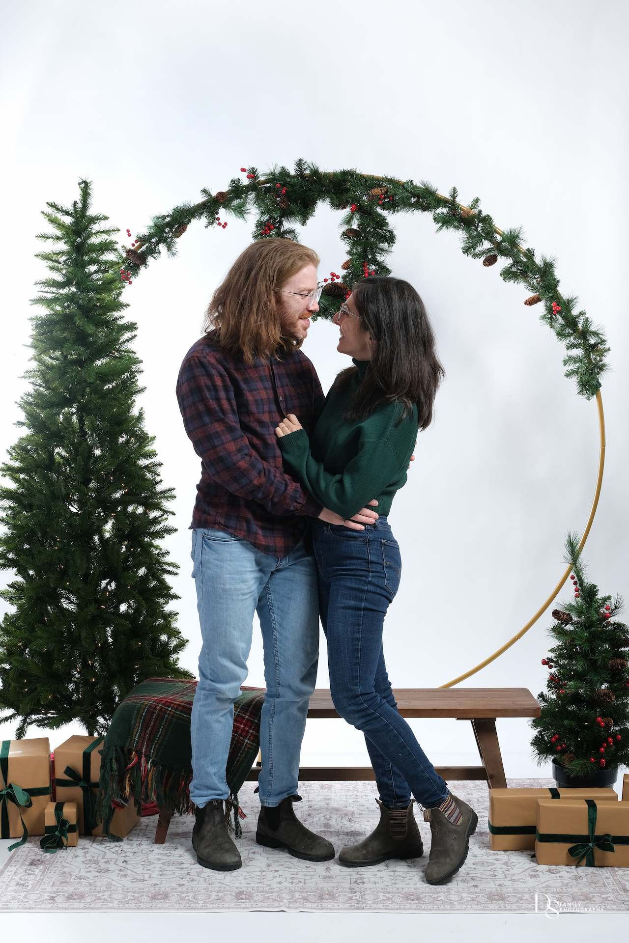 Festive couple photo